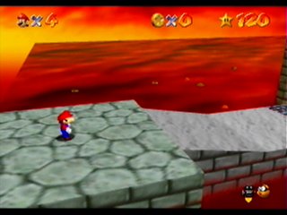 Bowser in the Fire Sea